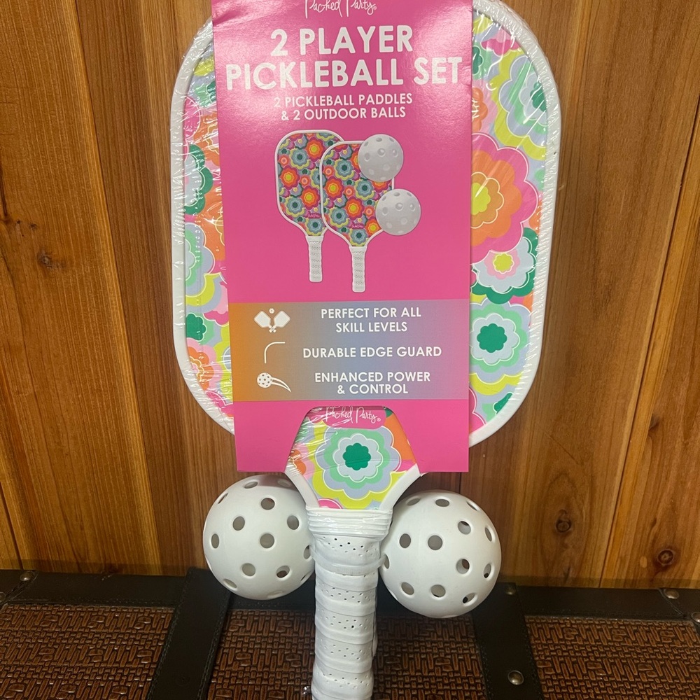 Packed Party Pickleball Set - Pink and White
